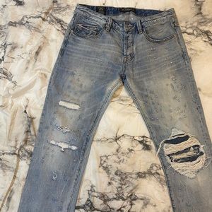 Cult of Individuality punch hole denim jeans